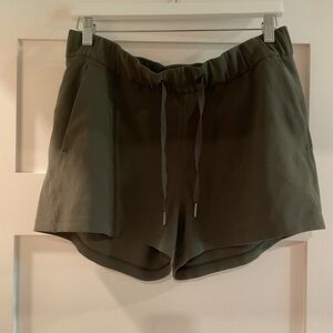 Lululemon Athletica Green Athletic Shorts with Elastic Waistband